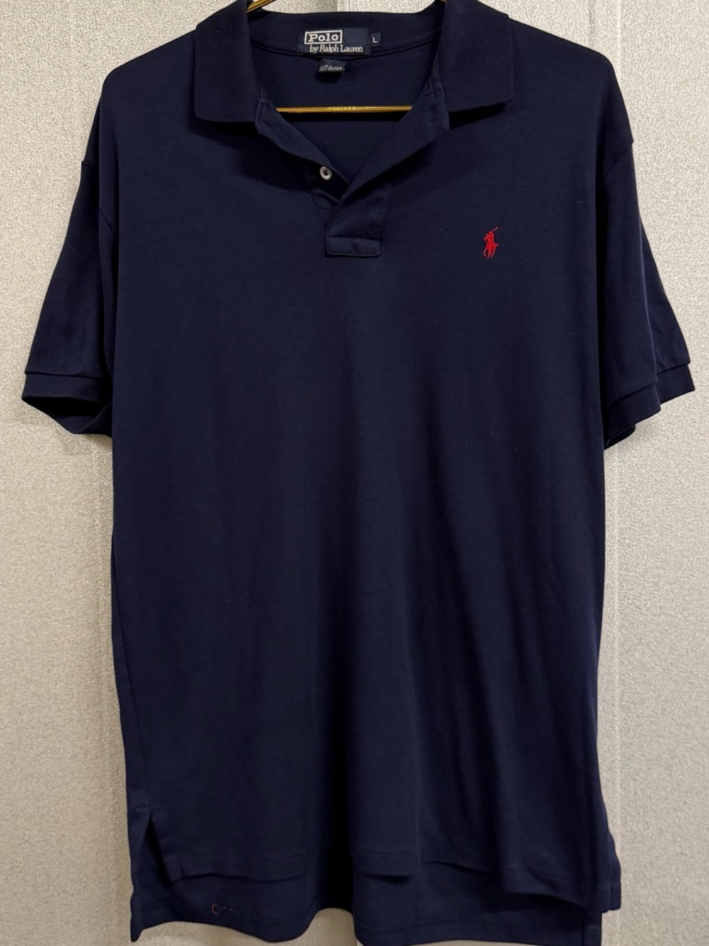 Polo Ralph Lauren USA Made Navy Polo Red Pony L